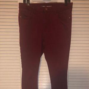 Old navy red skinny jeans